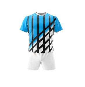 Uniformes de Rugby de Manga Corta de Poliéster 100% de Alta Calidad Más Vendidos, Cómodos, Transpirables, de Secado Rápido, Personalizables con el Nombre del Equipo - Product Image 5