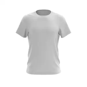 批发定制印花平纹空白100升华100% 涤纶白色运动健身房跑步快速Dri干型男式女式t恤