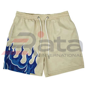 2023 été hommes Gym Running Shorts séchage rapide maille respirant Baggy plage Style décontracté avec motif solide imprimé numérique - Product Image 1