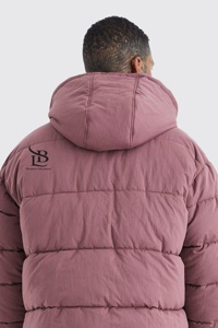 Chaqueta Acolchada de Nailon Arrugado con Logotipo Personalizado, Chaqueta de Invierno Cálida y Cortavientos para Hombre con 2 Bolsillos Laterales - Product Image 4