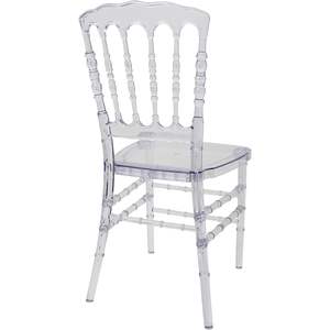 Juego de 4 Sillas de Comedor Chiavari de Acrílico Transparente, Apilables, para Bodas, Banquetes y Eventos (Napoleón) - Product Image 1