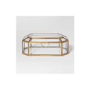 Joyero de Metal y Vidrio de Diseño Tradicional que Conserva la Belleza Cultural y la Seguridad de las Joyas Juntos - Product Image 3