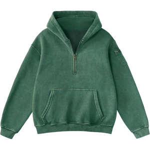 High Demand Quarter Zip Pullover <b>Hoodie</b> for <b>Men</b> <b>Thick</b> Heavy Weight Zip up <b>Hoodie</b> Half Zip Pullover <b>Hoodie</b> BY RSW - Product Image 2