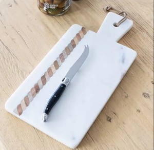 Planche à fromage en marbre rayé Barolo Planche à découper en marbre Faire ressortir Planche à fromage en marbre rayé Barolo pour servir - Product Image 6