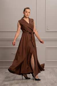 เดรสยาวทรงหลวมลำลองของผู้หญิงสไตล์ยุโรปและอเมริกาใหม่2025ฤดูใบไม้ผลิ - Product Image 2