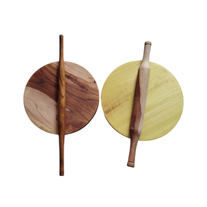 Factory Sale Custom Wooden Rolling Pin and <b>Pastry</b> <b>Boards</b> for Home Hotels and Commercial Cooking Chakla Belan Use - Product Image 2
