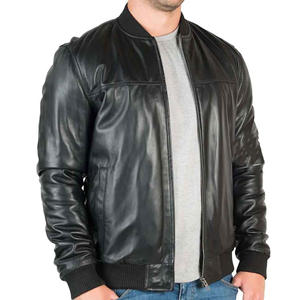 Chaqueta de Cuero Personalizada para Hombre con Cuello Alto, Bolsillos Delanteros, Cuero Vacuno Transpirable, Diseño Vintage con Capucha para Invierno - Product Image 3