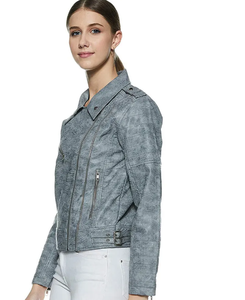 Chaqueta de cuero para mujer de estilo más nuevo, chaquetas de cuero informales, la mejor venta, chaqueta de cuero para mujer - Product Image 3