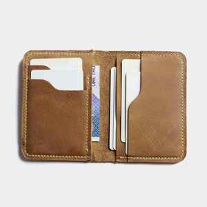 Nuevo diseño personalizado, superventas, billetera de cuero genuino de estilo Vintage, cadenas con cremallera de bloqueo RFID, gran capacidad, alta calidad, delgada - Product Image 6