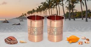 Venta al por mayor de alto brillo de cobre puro Metal Mint Julep Cup Eco-Friendly Vodka Drinkware para bebidas mixtas y copas de cóctel de vino - Product Image 5