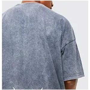 เสื้อยืดสำหรับผู้ชาย230กรัม boxy Fit เสื้อยืดวินเทจโอเวอร์ไซส์แอซิดกรดเฮฟวี่เวทซักได้ - Product Image 5