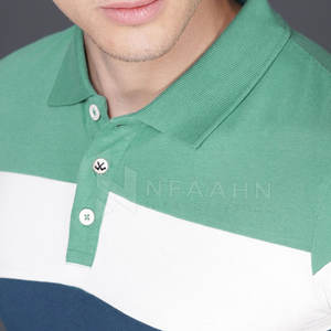 Polo cómodo que absorbe la humedad Polo de secado rápido para hombre Polo de algodón y poliéster para hombre - Product Image 5