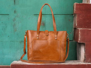 Sac fourre-tout multifonctionnel de luxe en cuir Ladys Sacs à main en cuir véritable Sacs fourre-tout en cuir pour femmes LTB-0042 - Product Image 5