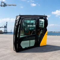 Ensemble de cabine d'excavatrice CAT série 320 avec porte vitrée, cabine d'opérateur de construction d'occasion