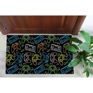 Tapis imprimé coloré - Moderne, épais, couleurs néon, lavable en machine, tapis fin non tissé - Product Image 5