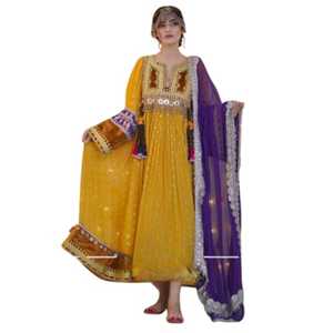 High Quality <b>Women</b> Afghan Heavy <b>Weight</b> Dress For Wedding And Partywear In Best Price And Fast Shipping 2025 - Product Image 4