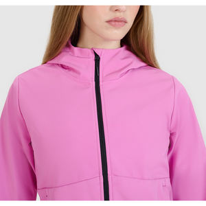 เสื้อแจ็คเก็ตผ้านิ่มสำหรับผู้หญิงเสื้อแจ็คเก็ตระบายอากาศได้ดีสไตล์บริการ OEM สำหรับฤดูหนาว - Product Image 5