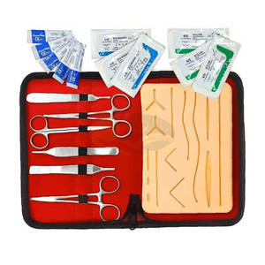Kit de Entrenamiento de Sutura Quirúrgica, Almohadilla de Simulación de Heridas Realista de Acero Inoxidable, Juego de Instrumentos Médicos de Cirugía para Estudiantes y Médicos - Product Image 4