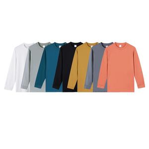 Chemises à manches longues pour hommes de conception populaire 260gsm 100% t-shirt en coton sur plaine vierge en t-shirt de couleur rose - Product Image 5