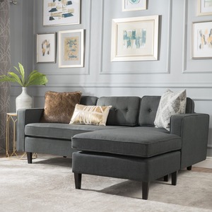 Tufted L-Shaped Corner Sofa Set SFL68005 Three-Seater Home Furniture for Living Rooms and Apartments <b>Sponge</b> Filled <b>Bed</b> - Product Image 4
