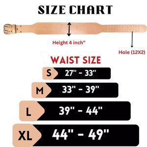 High Quality Cowhide Leather Gym Belt Custom Logo Heavy Duty <b>Back</b> <b>Support</b> Non-Slip Professional Protection for Fitness - Product Image 6