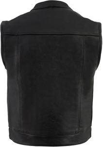 Gilet en cuir de qualité supérieure pour hommes, style club, motard, cavalier, OEM - Product Image 2
