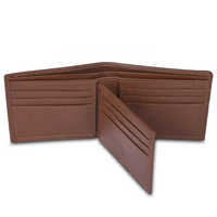 Dompet kulit asli pria, dompet kulit asli buatan tangan, kualitas Premium