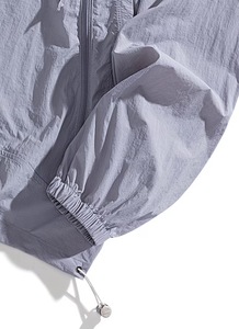 Ensemble Homme Léger à Capuche Veste et Short Couleur Unie Décontracté Tenue d'Automne Manches Longues Fermeture Éclair Coupe Ample 2 Pièces - Product Image 3