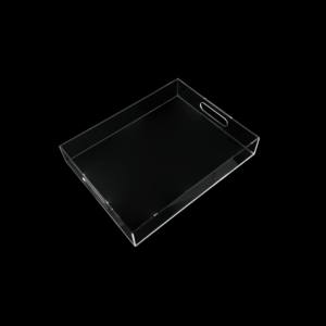 Bandeja de servicio de acrílico 2025 con mango de metal: ideal para una organización elegante del hogar - Product Image 1