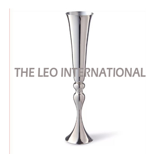 Florero de hierro costero chapado en oro de forma redonda de Metal de aluminio estilo elegante de lujo hecho a mano Venta caliente excelente calidad - Product Image 5