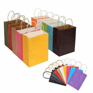Hot Selling Logo Printing Customised Paper <b>Bags</b> with Twisted Handle <b>Gift</b> <b>Bags</b> Shopping <b>Bags</b> for Craft, Fashion, Gold Supp - Product Image 1