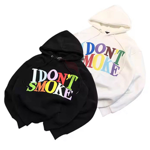 Nouvel arrivage de sweats à capuche à impression bouffante de qualité supérieure, vêtements d'hiver confortables et décontractés avec broderie 3D, coton mélangé de base - Product Image 2