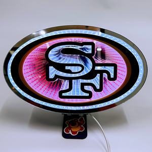 Anpassbare San Francisco 49ers LED Infinity Logo Licht-Halskette 3D Acryl-Display Ohio State Team Spirit Sport-Unterhaltung - Product Image 1