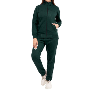 Logo personnalisé Basics Hoodie Pantalon Tenues Ensemble Zipper Sweat Pantalon Survêtement Femmes 2 Pièces Ensemble Fitness Joggers Survêtements Femmes - Product Image 5