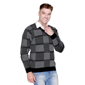 Pulls légers pour hommes à prix réduit Pulls à col en V pour hommes de marque privée Pulls pour hommes de grande taille - Product Image 4