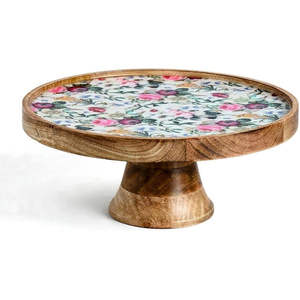 แท่นวางเค้กทำจากไม้พิมพ์ลายดอกไม้สำหรับร้านอาหารและโรงแรมอุปกรณ์สำหรับทำเค้ก - Product Image 1