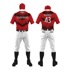 Ensembles d'uniformes légers de baseball et de softball de meilleure qualité pour hommes et femmes Logo personnalisé imprimé Concevez votre propre uniforme - Product Image 4