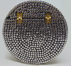 2022 New Party Fashion Women Multicolor Resin stone Siver Metal Clutch Round Bag - Product Image 3