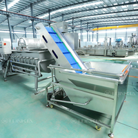 Ce Certificering Spinazie Sla Snijmachine Wasmachine Droger Verwerkingslijn Geautomatiseerde Groenteverwerkingslijn