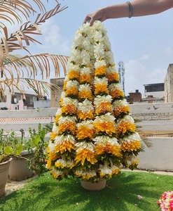 Guirlande de fleurs artificielles en tissu multicolore pour décoration indienne Cadeau de pendaison de crémaillère Décoration de fête de mariage - Product Image 6