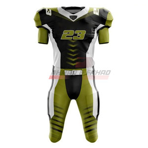 Ensemble d'uniformes de football américain sur mesure, nouvelle arrivée, manches courtes, impression par sublimation, économique, grande taille, respirant, haute qualité - Product Image 1