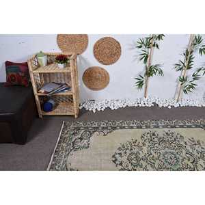 พรมวินเทจตุรกี ขนาด 4.4x7.7 ฟุต (134x235 ซม.) สีเบจ พรมเปอร์เซีย - Product Image 5