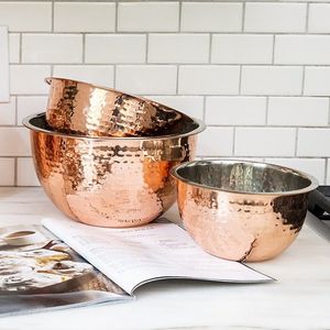 Cuenco de cobre, una exquisita adición a la cocina que ofrece durabilidad, estilo, sofisticación y elegancia funcional siempre. - Product Image 4