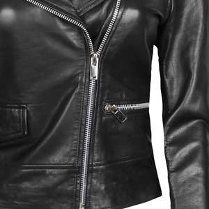 Streetwear New Style Women Leather <b>Jackets</b> High Quality Genuine Leather Women <b>Jackets</b> Low MOQ Best Sale - Product Image 5