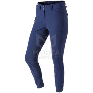Pantalones de Montar para Mujer de Marca Privada con Logotipo Personalizado, de Spandex/Poliéster, Transpirables, Ligeros y de Alta Calidad - Product Image 4