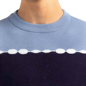 Manteau d'hiver en tricot à col rond et à manches longues pour hommes, pull-over respirant à l'avant, mode décontractée, approvisionnement du fabricant OEM ODM - Product Image 6