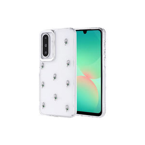 Funda de Silicona TPU Transparente con Purpurina de Lujo para Samsung Galaxy A26 5G, Diseño de Tulipán, Antigolpes con Airbag, Cubierta Trasera Elegante - Product Image 1