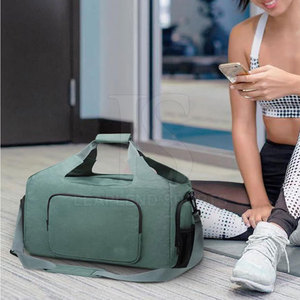 Bolsa de gimnasio de viaje de venta de fábrica de servicio OEM hecha en material de alta calidad bolsa de gimnasio de color personalizado - Product Image 6