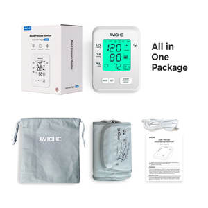 Monitor de Pressão Arterial Eletrônico Recarregável de Alta Precisão para Braço Superior AVICHE HD10 OEM Japonês com Braçadeira em Arco e Bolsa - Product Image 6
