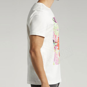Camiseta Oversize de Streetwear para Hombre, Algodón Grueso/Fibra de Bambú, Transpirable, Hombros Caídos, Tallas Grandes, Peso Pesado 250gsm - Product Image 3